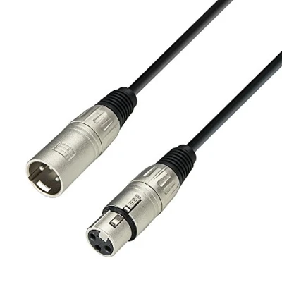 Bild av adam hall MMF 0050, Mikrofonkabel, Varje varumärke, Svart, XLR, 0,5 m, 6 mm