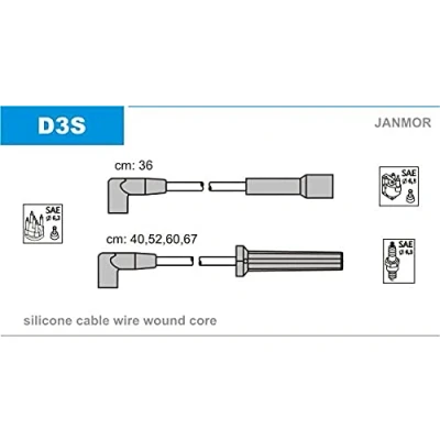 Bild av JANMOR D3S Jeu De Fils d&#039;Allumage DAEWOO: Nexia I 3/5 portes, Berline
