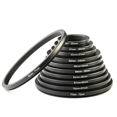 Bild av K&amp;F Concept 11 delad filteradapter, step down ring set 30 26,37 30,43 37,52 43,55 52,58 55,62 58,67 62,72 67,77 72,82 77 mm adapter, reducerande filteradapter Canon Nikon Sony