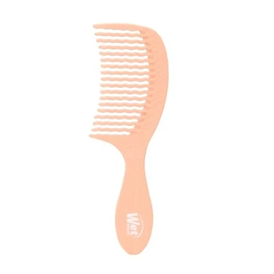 Bild av Wet Brush Go Green Behandlingskam bred tand våg tanddesign utredar smärtfri växtbaserad kokosolja, beige