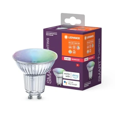 Bild av LEDVANCE Smart+ lampa med ZigBee teknik, 4.9W, PAR16, justerbar RGBW ljusfärg, GU10 fäste, 1 förpackning