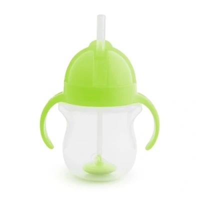 Bild av Munchkin tippa och drick träningsmugg, klicklås, viktat flexi sugrör, (207 ml (7 oz), grön)