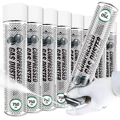 Bild av AABCOOLING Home&amp;Office Compressed Gas Duster Icke ledande Sprej Till 50*C 750ml Värdepaket 8 st Färglös Frysspray för Rör, Chok Frysning Spray, av Elektroniska Kretsar