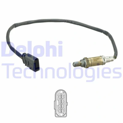 Bild av DELPHI ES21120 12B1 Sonde lambda doigt, chauffé VOLKSWAGEN: Golf 4, Polo III 3/5 portes, Lupo / 3L, AUDI: A3 portes