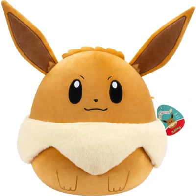Bild av Pokemon Squishmallows 35 cm Eevee 14&quot; inch brown/white stuffed plush toy official Pokémon leksak for barn 2+ år.