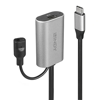 Bild av Lindy USB 3.1 aktiv förlängning typ C/C M/F 5 m