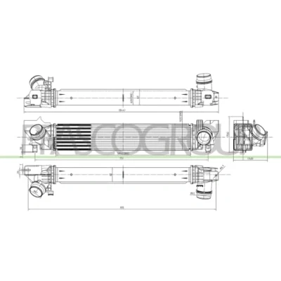 Bild av PRASCO MN312N001 Intercooler avec raccords rapides MINI: 3/5 portes
