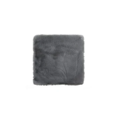 Bild av LUXOR vardagsrum sittdyna coste fuskpäls stoldyna som dekoration eller stolkudde mysig stol dekorativ kudde 40 x cm fyrkantig antracit 1 styck