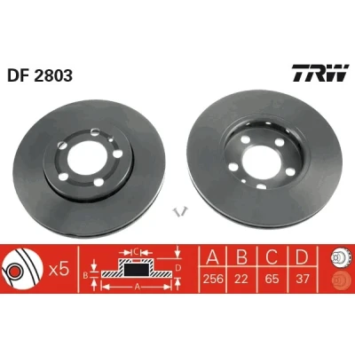 Bild av Bromsskiva TRW DF2803