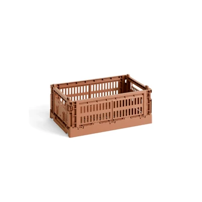 Bild av HAY Colour Crate Recycled Lådor Terracotta W: 17 x L: 26,5 H: 10,5 cm