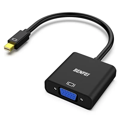 Bild av BENFEI Mini displayport till VGA adapter, DP (Thunderbolt kompatibel) hane hona adapter för ThinkPad SurfacePro PC