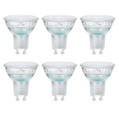 Bild av Amazon Basics GU10 LED spotlight, professionell, 4,9 W (motsvarande 50 W), kallvit, dimbar (6 stycken)
