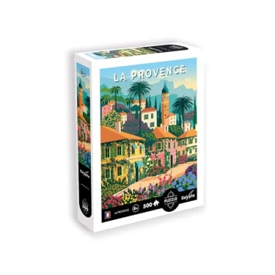 Bild av Calypto 3907310 Provence, 500 bitar pussel med mjuk touch, färgglatt pusselmotiv en sammetslen yta inkl. pusselaffisch, för vuxna och barn från 8 år, upplaga