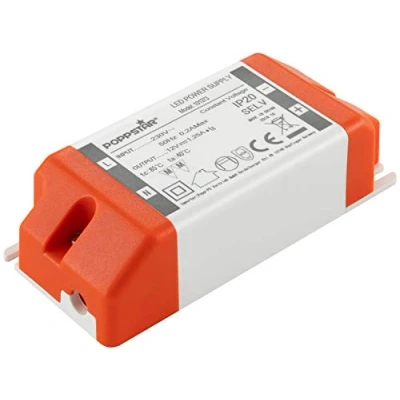 Bild av Poppstar LED transformator 230 V AC /12V DC 1,25A för LEDS 0,15 W till 15 Watt