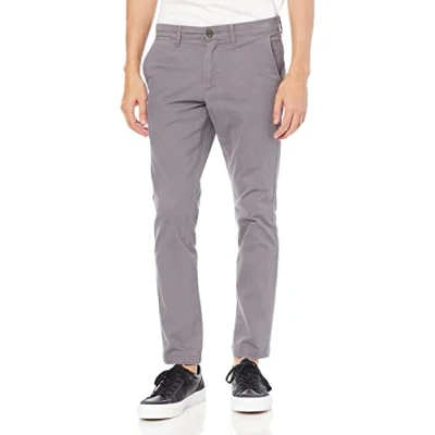 Bild av Amazon Essentials Herr Skinny Fit Casual Stretch Chino Byxa, Mörkgrå, 33 B x 28 L