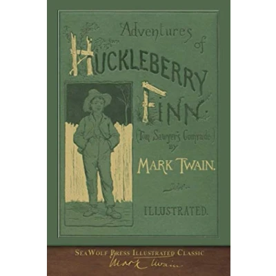 Bild av Adventures of Huckleberry Finn (SeaWolf Press Illustrated Classic): First Edition Cover