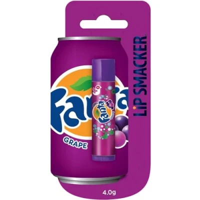 Bild av Lip Smacker Coca Cola Collection, Grape Fanta Smaksatt Läppbalsam Inspirerad av Cola, Återfuktande och Uppfriskande, Enkel Blisterförpackning