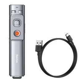 Bild av Baseus uppladdningsbar presentations klicker med laserpekare USB A &amp; C