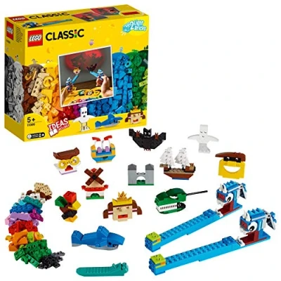 Bild av LEGO Classic byggstenar skuggteater, byggsats för skuggfigurer, rolig byggleksak från 5 år 11009