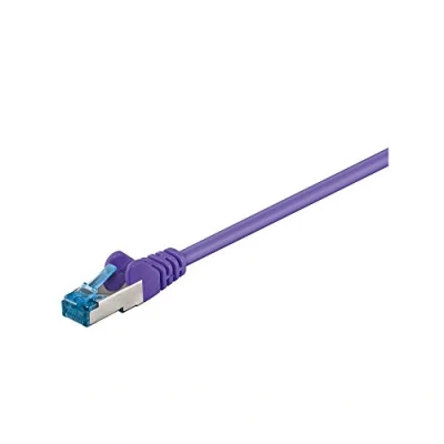 Bild av Goobay 93687 CAT 6a patchkabel, S/FTP (PiMF), violett LSZH halogenfri, koppar