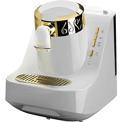 Bild av ARZUM OKKA OK008 B Turkish kaffemaskin, helt automatisk 2 koppar av kaffe, vit