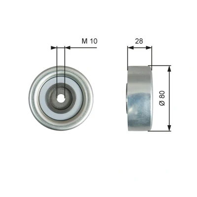 Bild av GATES FleetRunner Micro V Kit T36778 Galet Enrouleur MITSUBISHI: L200 / Triton IV Pick up