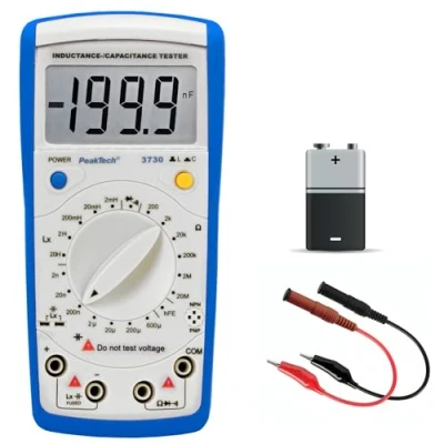 Bild av PeakTech P 3730 LCR mätare, Blå, Vit, 17.5 x 8.5 4 cm