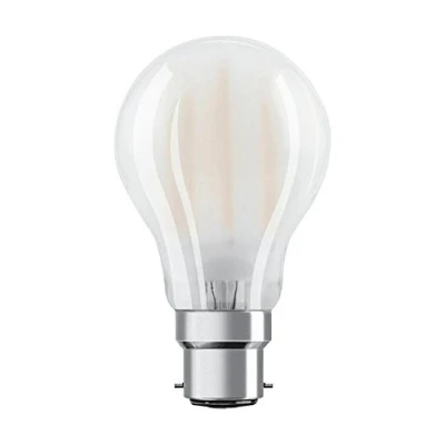 Bild av OSRAM LED Star frosted filament lampa, B22d sockel, varmvitt (2700K), glödlampsform, utbytespaket för konventionella 75W lampor, 1 pack