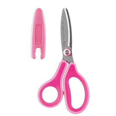 Bild av PLUS Japan, Sax Fitcut Curve Kids i rosa för högerhänta användare, 1 pack (1 x sax)