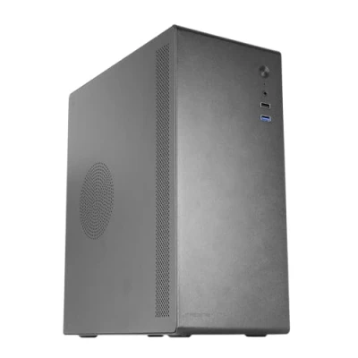 Bild av Tacens NOVAX, Ultrakompakt Micro ATX PC fodral, ultrastark helmetalldesign, 1 x 80 mm bakfläkt, minitornfodral med stor intern kapacitet, svart