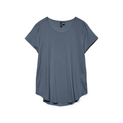 Bild av VERO MODA VMBELLA SS TOP WVN GA NOOS, Kina blå, XS