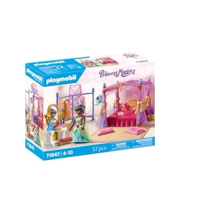 Bild av PLAYMOBIL Princess Magic Prinsessans sovrum med omklädningsrum Prinsesseksaksset Saga leksak för barn från 4 år 71847