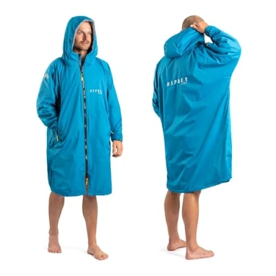 Bild av Osprey vuxen ombytesrock, vattentät omklädningsrock, simning och strandrock, unisex, blågrön