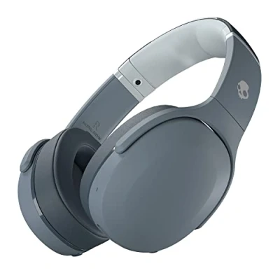 Bild av Skullcandy Crusher Evo over ear hörlurar med mikrofon, bluetooth, justerbar Sensory Bass, snabbladdning och 40 timmars batteritid Grå