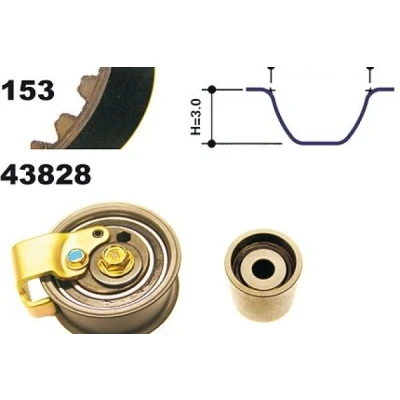 Bild av MAPCO 23828 Kit de distribution 153 AUDI: A4 B5 Avant, Berline, A6 C5 VOLKSWAGEN: Passat Break