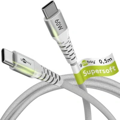 Bild av Pro USB C &lt; &gt; Sleeve 0.5m Grå