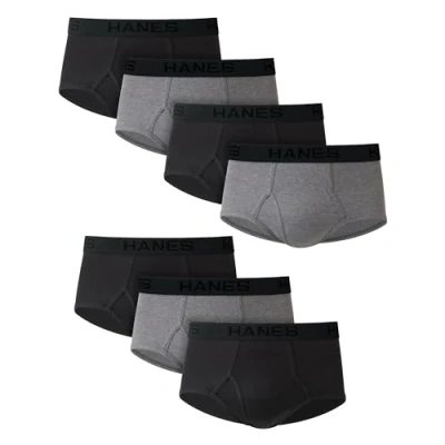 Bild av Hanes Ultimate herrars komfort flex midjeband kalsonger multipack, Grå/svart 7 pack, L