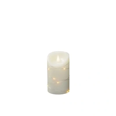 Bild av Konstsmide Christmas LED vaxljus kräm Ljusfärg bärnsten Höjd13cm