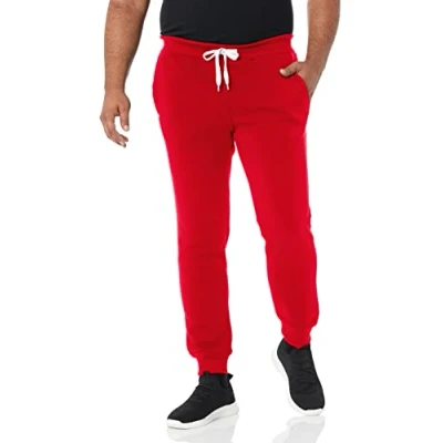 Bild av Southpole Herr aktiv jogging fleece cargobyxor träningsbyxor, Röd (A), XL