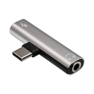 Bild av AKYGA Hörlursadapter AK AD 71 USB typ C till C/Jack 3,5 mm för Android, DAC omvandlare chip Hi Fi ljud