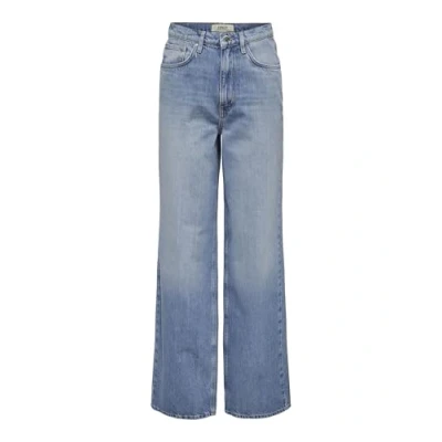 Bild av ONLY Onlhope Icon Ex Hw Wide DNM Cro305 Noos, Mellanblå denim, 30W x 30L