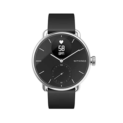 Bild av Withings Scanwatch Hybrid Sport Smartwatch med EKG, hjärtfrekvens, SPO2 och sömnspårare, stegräknare, smart klocka laddare