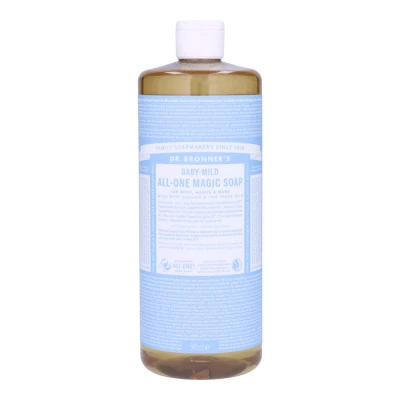 Bild av Dr. Bronner&#039;s Pure Castile Liquid Soap Baby Mild Unscented For Body, Hands &amp; More 945 ml