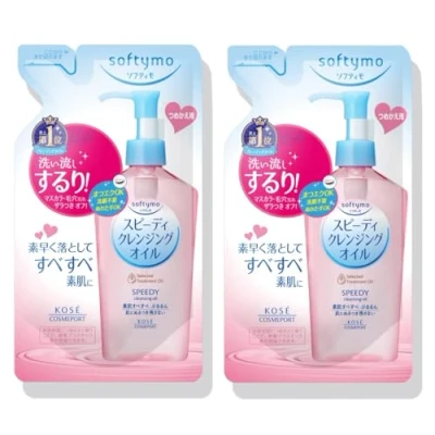 Bild av Kose Cosmeport Softymo Speedy Make up Cleansing Oil refill 2 st 200 ml (totalt 400 ml)