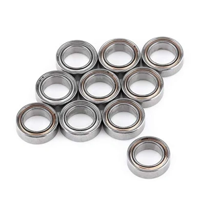Bild av MR85ZZ kullager, 10 st 5 x 8 2,5 mm dubbelskärmat lager stål miniatyr kullager för 3D skrivare, modellframställning