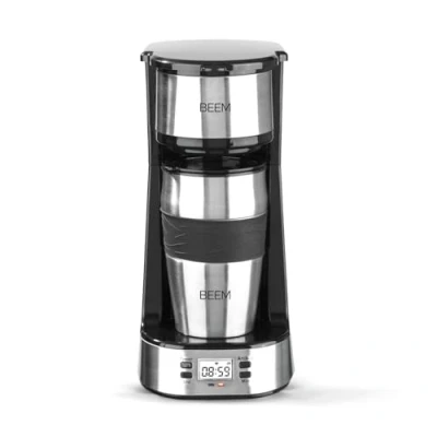 Bild av BEEM THERMO 2 GO Single filterkaffebryggare Med 0,4 l termosmugg Permanentfilter 24 timmars timer för en kopp varmt kaffe på morgonen utan väntetid 750 W