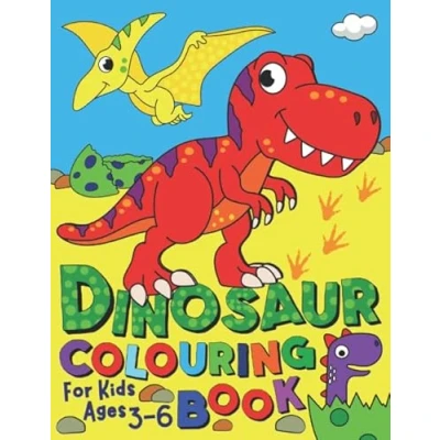 Bild av Dinosaur Colouring Book: For kids ages 3 6 (UK Edition)