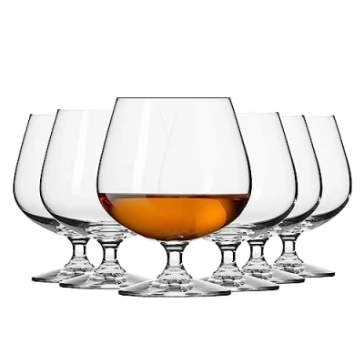 Bild av KROSNO Brandy Cognac Snifter Glasses Set med 6 480 ML Balanssamling Perfekt för hem, restauranger och fester Diskmaskin säker