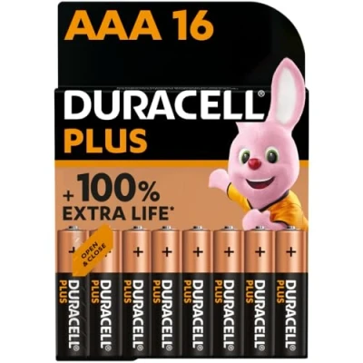 Bild av Duracell Plus AAA CP16 Micro (AAA) batteri alkaliskt Mangan 1,5 V 16 st.