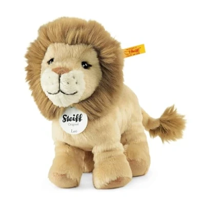 Bild av Steiff gosedjur lejonet, sött mjukisdjur med plastögon, barn, pojkar och flickor, plyschdjur, 16 cm, beige, 066658